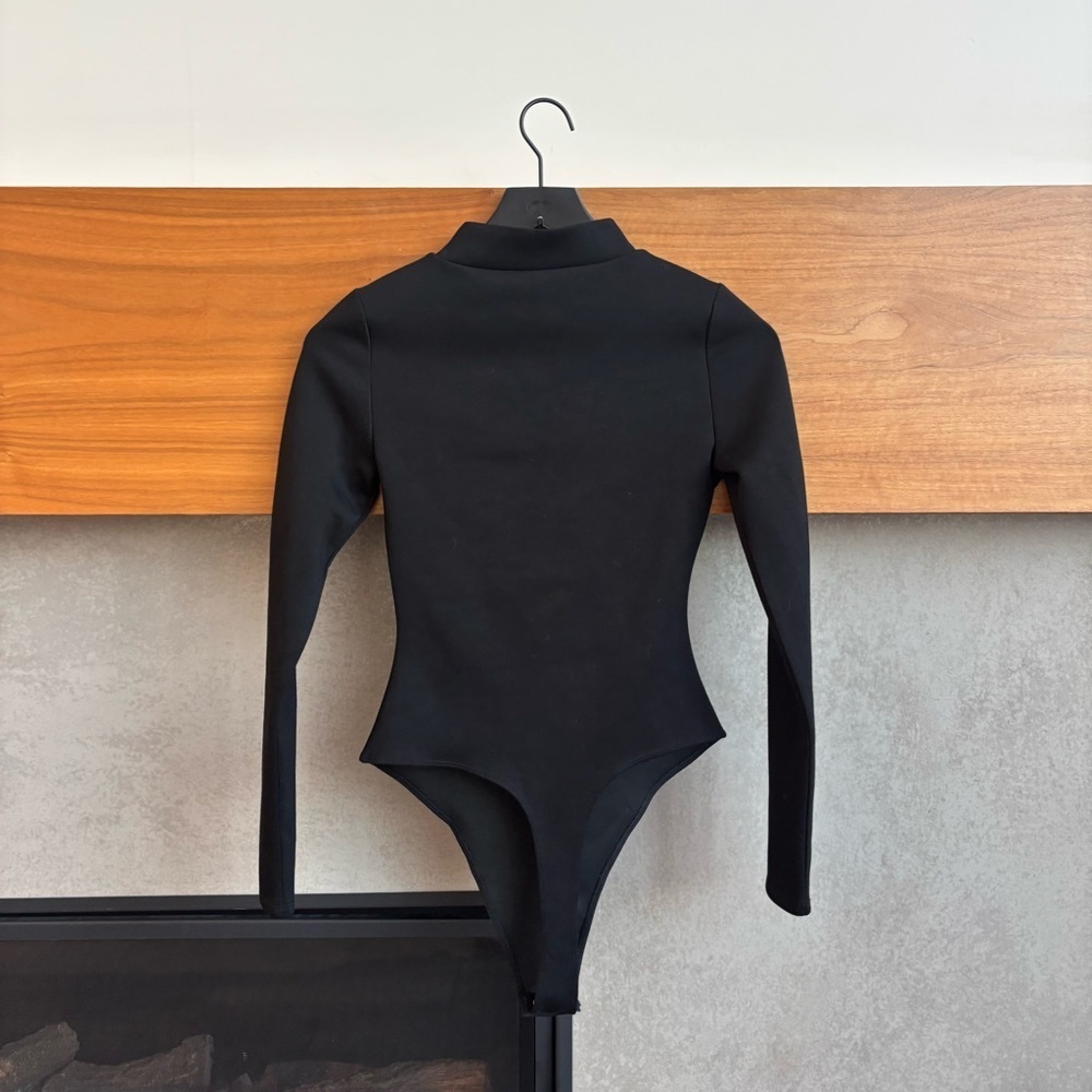 NWT HUDSON JEANS MOCK NECK LONG SLEEVE BODYSUIT, SIZE S - Picture 7 of 8